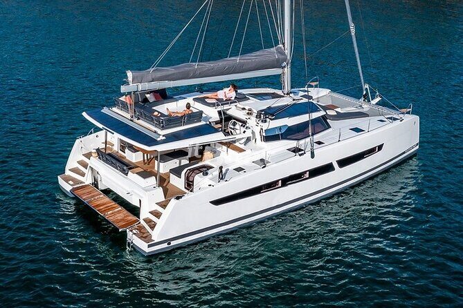 Mykonos: Brand-New Catamaran Cruise with Meal, Drinks & Transport - Delos Pass-By: UNESCO Views Without the Hassle of a Stop