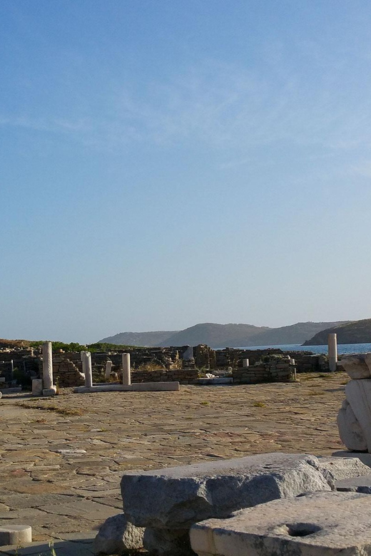 Mykonos Catamaran Delos Rhenia semi private cruise - Swimming and snorkeling in the Rhenia coves