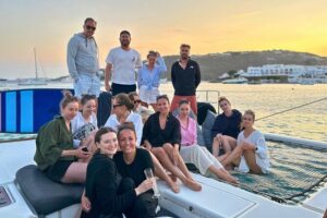Mykonos Catamaran Sunset Cruise with Meal, Drinks & Transfer - Mykonos sunset on a catamaran: what you’re really paying for