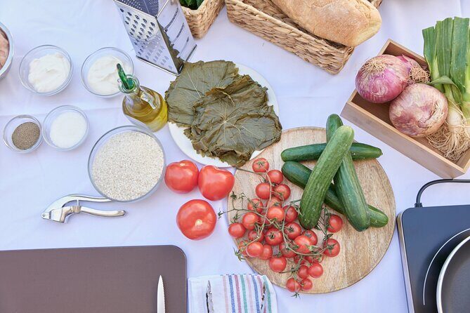 Mykonos Cooking Class- Hands On - Your Chef and the Hands-On Flow (Chef Nico, Chef Nikolas, and Ava)