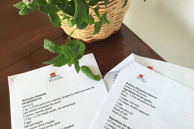 Mykonos Cooking Class of Local Specialties - Making kremidopita with local cheese