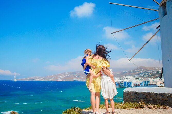Mykonos Cruise Ship Stop: Tour with a Local Guide - Port Pick Up - Windmills (Kato Milli): the classic photo wall