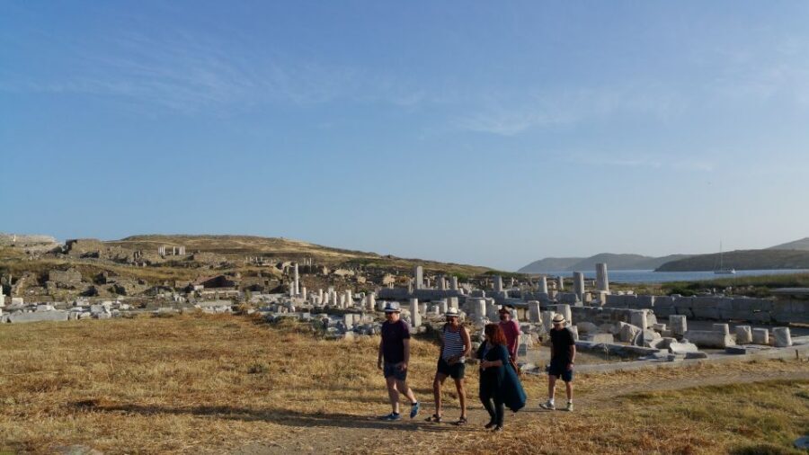 Mykonos: Delos & Rhenia Boat Cruise with Lunch & Transfer - Snorkeling gear, goggles, and optional SUP