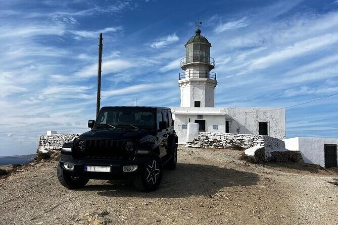 Mykonos Exploration : Private Jeep Tour with a local - How pickup and the ride likely feel in real life