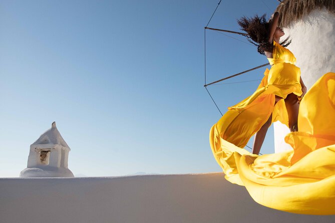 Mykonos Flying Dress High End Professional Photographer - Kato Milli windmills: Mykonos’s signature backdrop