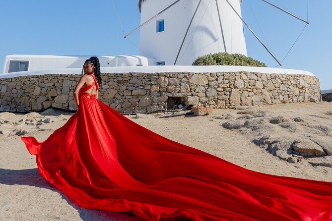 Mykonos Flying Dress Photoshoot - Posing help: from awkward to effortless