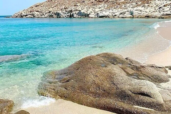 Mykonos island Private Tour with Pick-up Included - Agios Ioannis Beach and the Small Harbor: Panoramic Photos Done Right