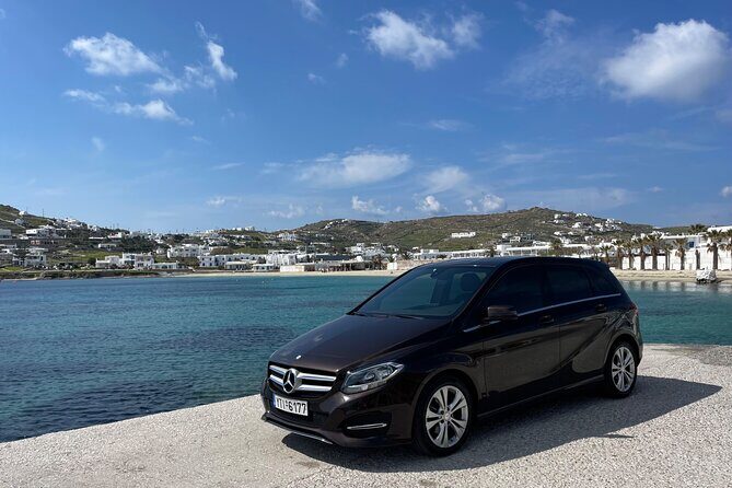 Mykonos Island VIP Transfers: 24/7 Private Transportation 1-Way - From Airport and Speed Ferry to Hotel, Beach, or Port Days