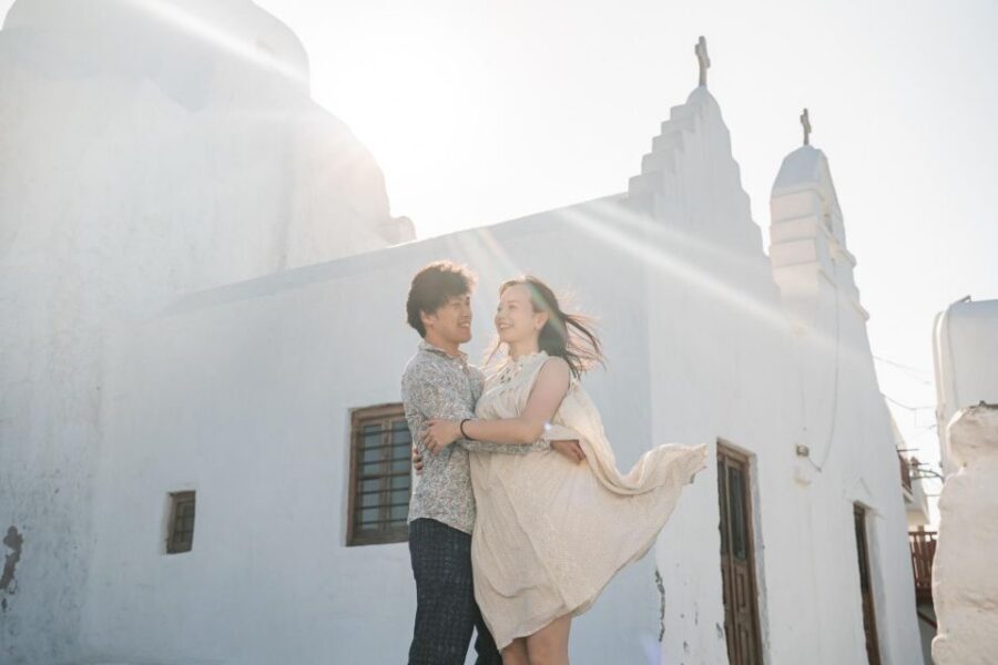 Mykonos: Photo Shoot with a Private Vacation Photographer - The Candid, Contemporary Style That Makes Photos Look Real