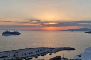 Mykonos Private Island Tour - The Faros moment at Armenistis Lighthouse