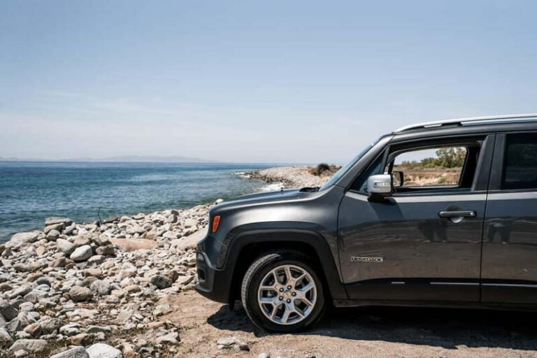 Mykonos: Private Island Tour with local guide -Jeep Renegade - Pickup that actually fits your day (hotel, port, or airport)