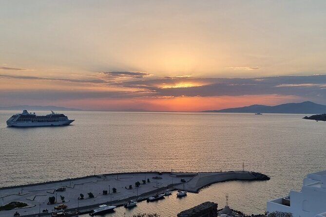 Mykonos Private Island Tour - The Faros moment at Armenistis Lighthouse
