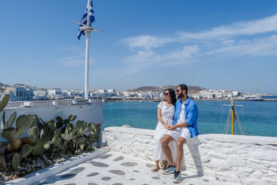Mykonos Private Photoshoot - Sunset Timing and the Color Change You Can Actually Use