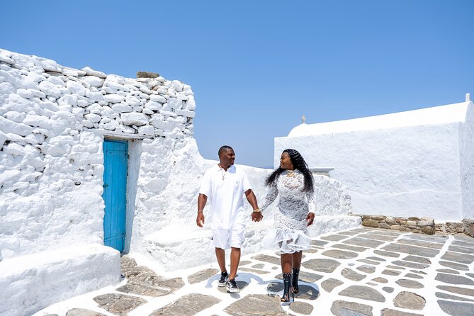 Mykonos Private Photoshoot - Flying dresses, hair and makeup, and photo delivery