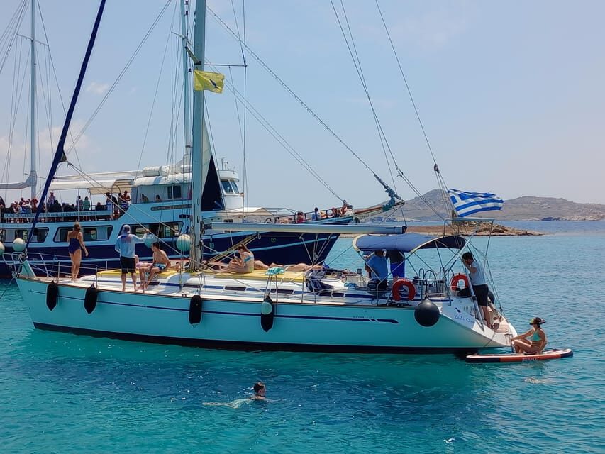 Mykonos: Rhenia Island Sunset Cruise with Transfer and Meal - Little Venice Sunset: A Short Stop With Big Payoff