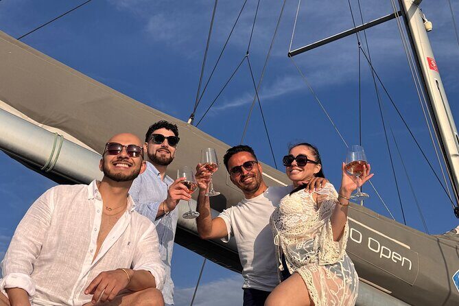 Mykonos Shared Catamaran Tour Experience - South-coast Mykonos beach-hopping: Psarou to Super Paradise
