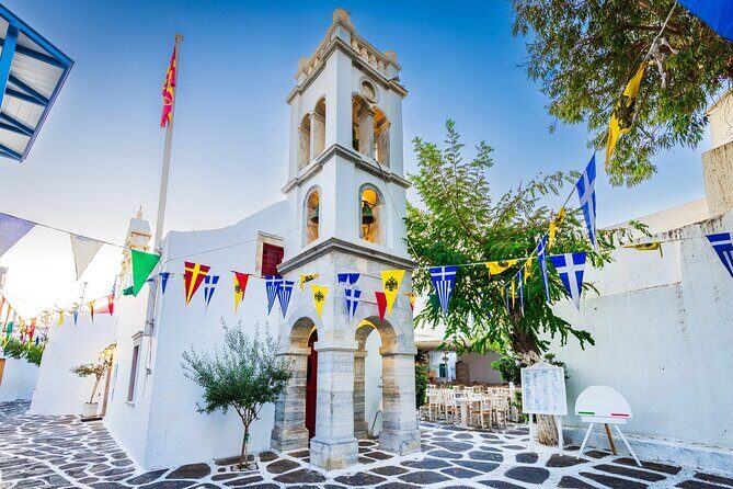 Mykonos: Small Group Tour for Cruise Passengers —Port Pickup - Mykonos Town, Paraportiani, Windmills, and Little Venice: the classic sweep