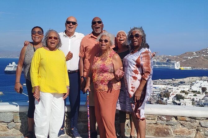 Mykonos: Small Group Tour for Cruise Passengers —Port Pickup - Port pickup and van ride: the day starts with less stress