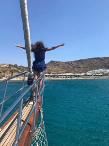 Mykonos: Sunset Sail Cruise to Rhenia, Beach Hopping, Dinner - Paradise Beach kickoff: drinks, safety briefing, and the no-shoes rule