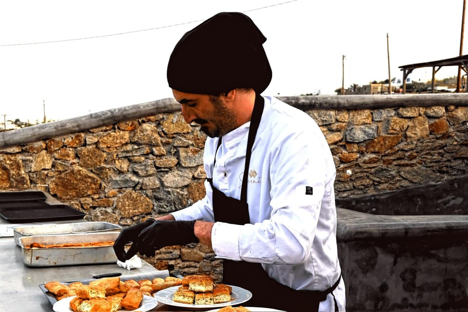 Mykonos: Traditional Cooking Class with the Locals - A Greek coffee welcome before the cooking begins