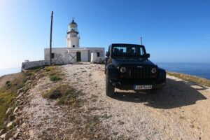 Mykonos Wild Experience Tour - Stop 1: Armenistis Lighthouse for high northern views
