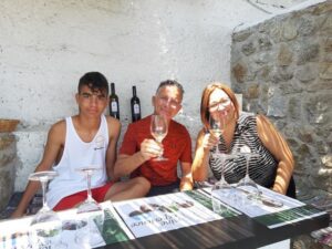 Mykonos: Wine Tasting at a Mykonian Farm - Entering the traditional Mykonian farm wine corner with Mr. Stathis Pasoglou