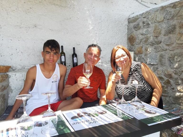 Mykonos: Wine Tasting at a Mykonian Farm - Entering the traditional Mykonian farm wine corner with Mr. Stathis Pasoglou