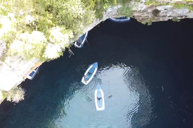 Myrtos Swim , Cave Melissani Lake Boat Tour Private Tour - Melissani Lake: a boat ride through Kefalonia’s blue cave