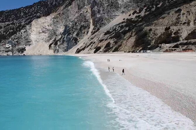 Myrtos Swim , Cave Melissani Lake Boat Tour Private Tour - The Myrtos viewpoint and drone photos