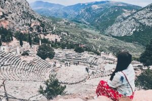 Mystical Delphi & Famous Oracle Full Day Private Tour from Athens - Oracle of Delphi Moment at the Temple of Apollo Theatre Area