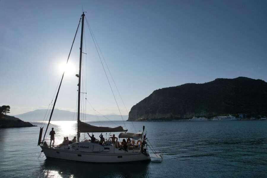 Nafplio Sun Sail Cruises | Semi-Private Half Day | Full Meal - The Boat-Only Swim Stops: Xiropigado, Romvi, and Daskalio