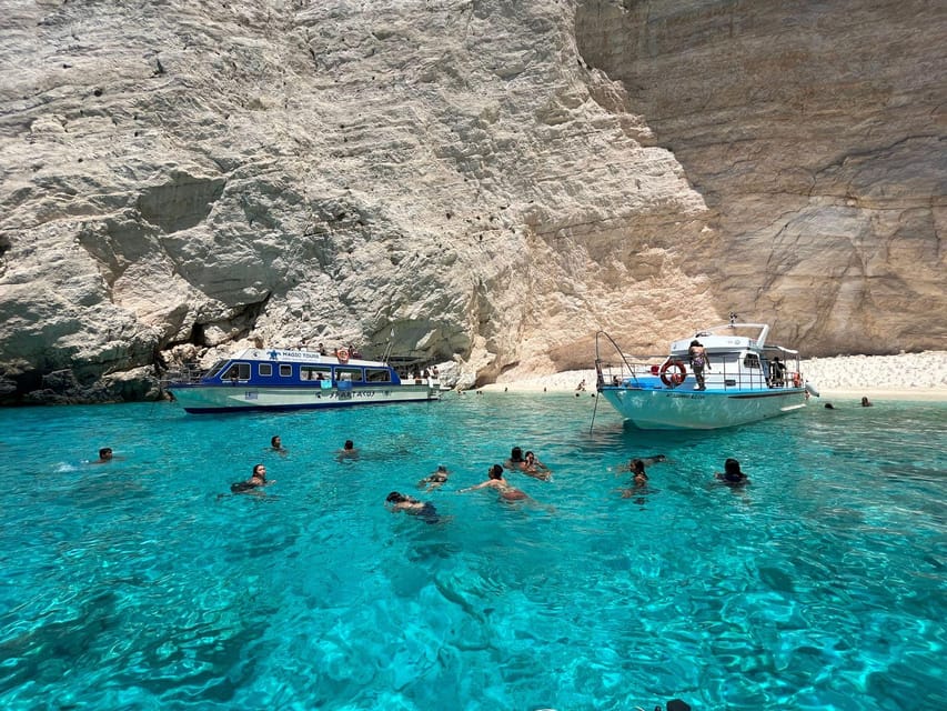 Navagio Bay White Beach West Coast Porto Vromi Anafonitria - Passing Sfogio Beach and Dolphin Rock
