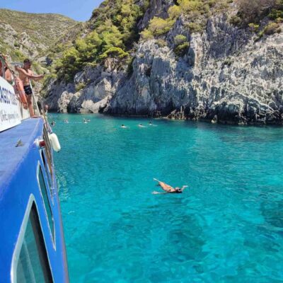Navagio bay White Beach West Coast Porto Vromi Anafonitria - Starting at Porto Vromi Anafonitria