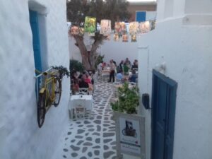 Naxos Castle Walking Tour and Sunset at the Portara - Meeting at Kiriakos Tziblakis: start where locals shop
