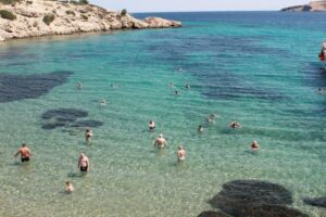 Naxos: Cruise to Rina Cave & Ano Koufonissi with BBQ Lunch - Rina Cave: The 2-Hour Swim-and-Snorkel Block