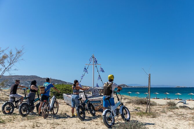 Naxos Join In E-Bike Guided Tour Short.. Is The New Black - A Short Ride With a Big Sunset Payoff