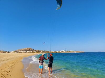 Naxos: Kitesurfing Lessons by Amouditis Kite Center - Learning kite control before you touch the water