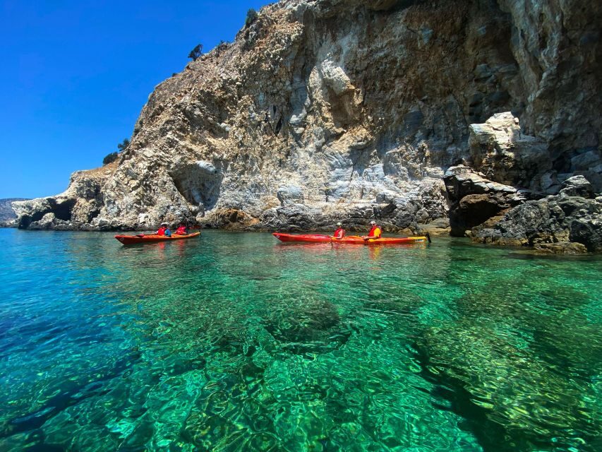 Naxos: Rhina Cave and Coastline Sea Kayaking Tour - Getting To Kalandos Beach: the real start point