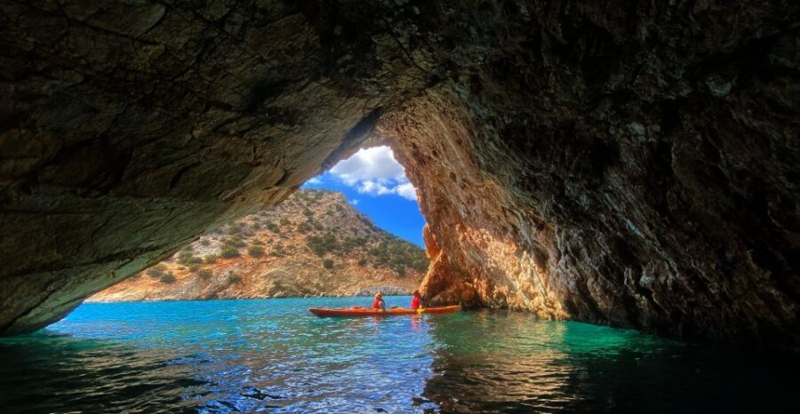 Naxos: Rhina Cave and Coastline Sea Kayaking Tour - The 9 km south-coast paddle: what you’ll notice on the water