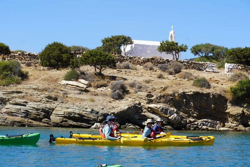 Naxos: Rina Cave Sea Kayak Tour with Snorkeling and Picnic - Snorkeling and hidden beaches: how the day stays fun after the cave