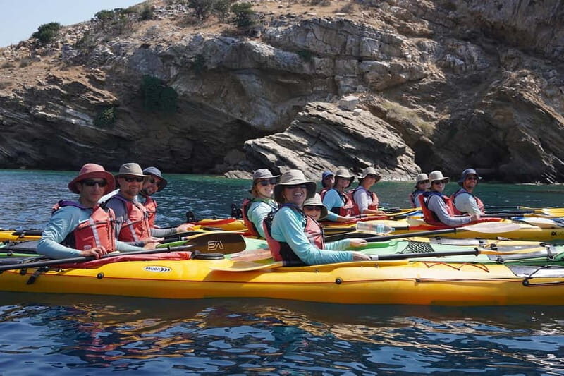 Naxos: Rina Cave Sea Kayak Tour with Snorkeling and Picnic - The signature picnic: homemade Naxian food in a real cove