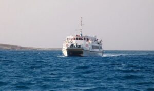 Naxos: Santorini Day Trip by Boat - The boat cruise on the Aegean: comfortable time, useful views, and a bar