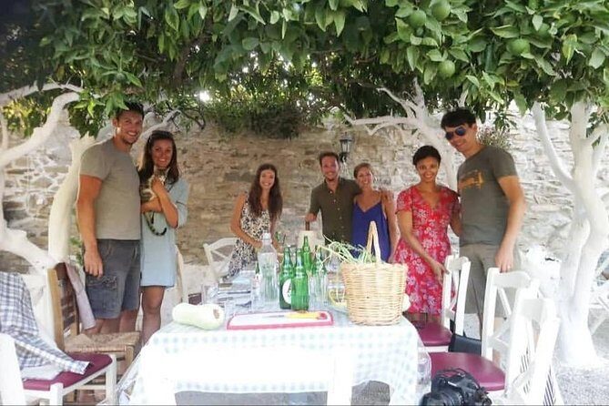 Naxos:Half-day cooking class at Basiliko - Dinner and the party ending: wine, music, dancing, and plate breaking
