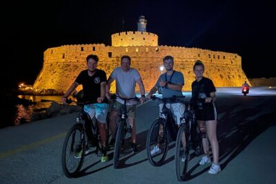 Night Old Town e-bike Gastro Tour with Drink & Meze - Pedaling through medieval lanes and major sights