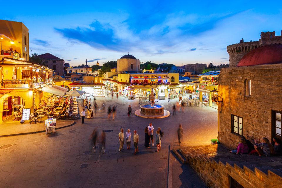 Night Rhodes: old town Gastro e-bike tour with drink & meze - Entering the medieval city of Rhodes