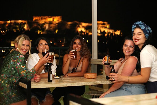 Nightlife Athens Tour inc. rooftops, tastings & 3 drinks - Psirri brings stories, back streets, and late-night energy