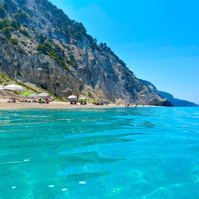 Nydri: Boat Cruise to the famous beaches of Lefkada - Agiofilli afternoon dip: the quieter third stop