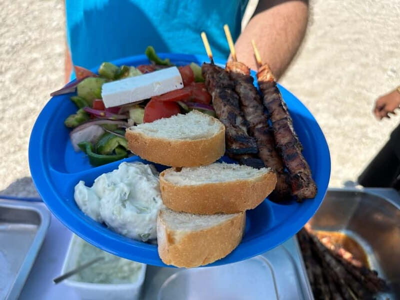 Nydri: Island Hopping Boat Cruise with Beach BBQ Lunch - Meganisi Island views: rock formations you’ll actually notice from the water