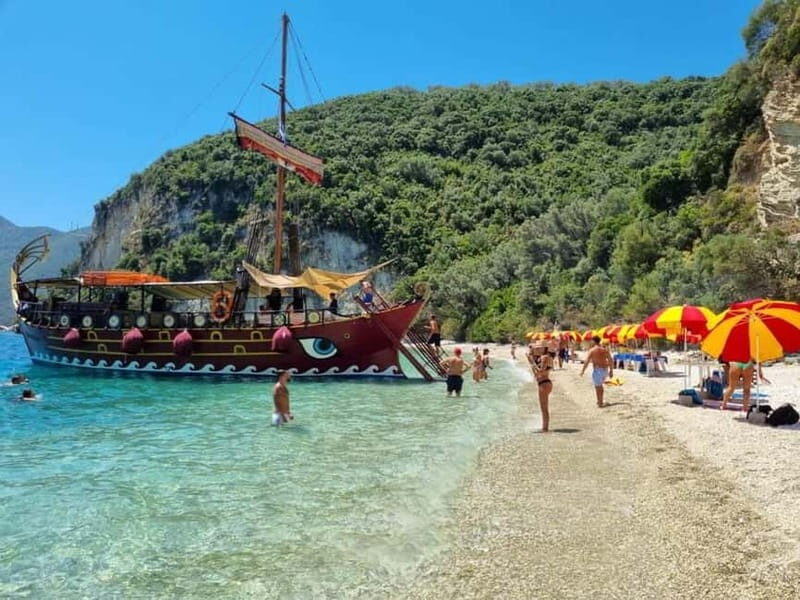 Nydri: Sailing Through History. Daily Cruise with Beach BBQ - Klimaki Beach on Lefkada: Secluded, Car-Free Feeling Water Time