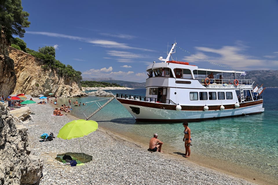 NYDRI: Wooden Boat Cruise to Meganisi & Scorpio - Lefkada - The Return Past Madouri and the Prince’s Islands